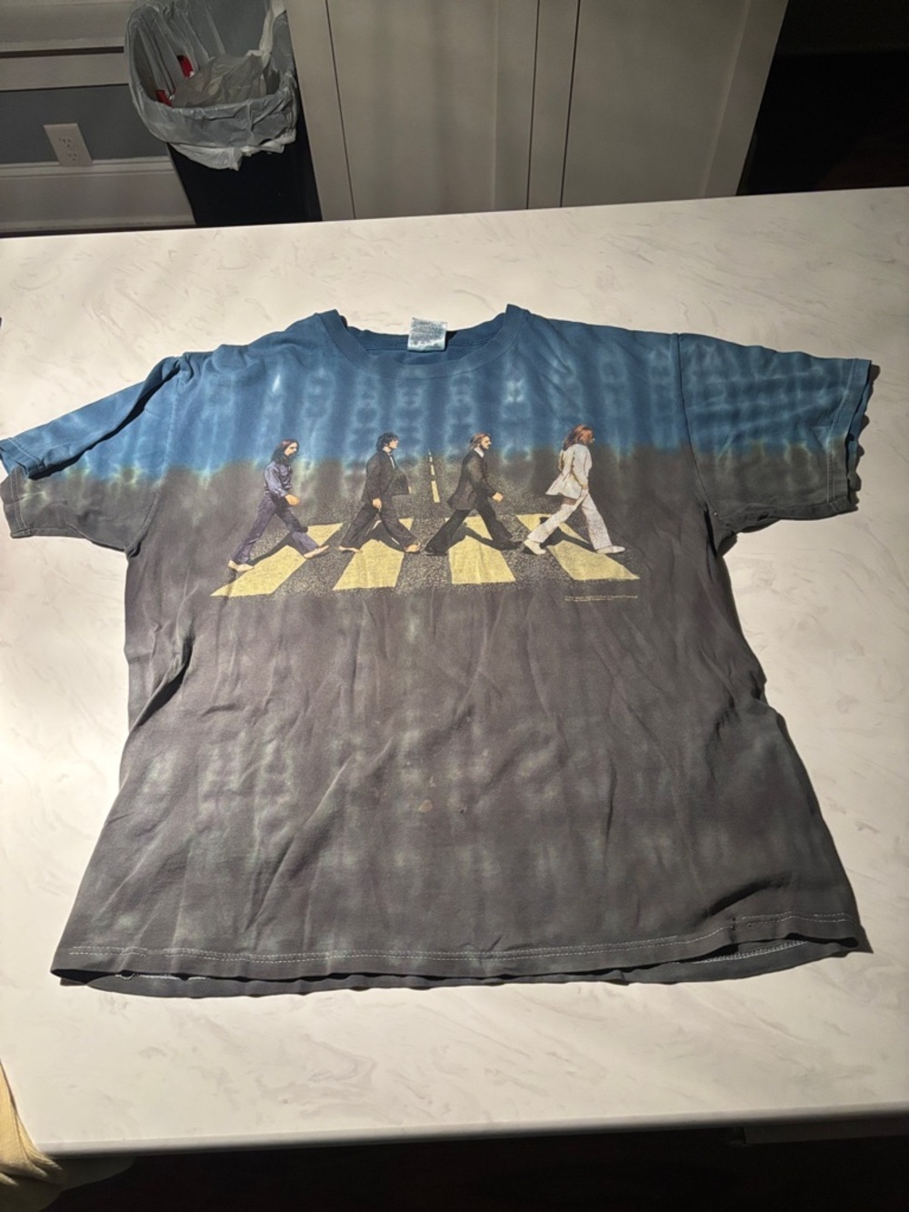 Vintage 1997 Abbey Road The Beetles Tedman By Hanes Graphic Crewneck Tee